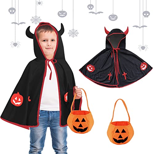 May Huang Deguisement Halloween Enfant, Cape de Diable dhall