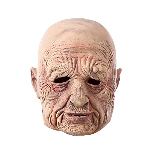 Ldl913 Masque en latex pour Halloween Motif vieil homme