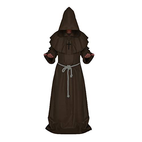 Robe de Moine médiévale Halloween Robe de Moine prêtre de Co