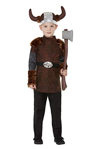 Smiffys Costume barbare viking, Garçon, 71010L, marron, L-10