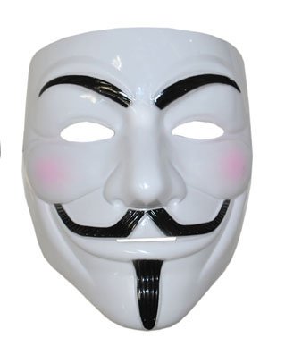 V pour plastique léger de Vendetta masque anonimus