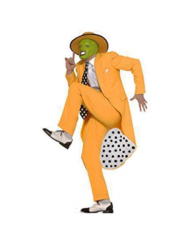 MJPARTY The Mask Fancy Dress Costume Deluxe 90s Gangster Zoo
