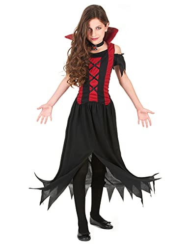 DEGUISE TOI Déguisement Vampire Rouge Fille Halloween - Noir