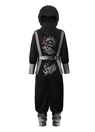 ReliBeauty Déguisement Ninja Costume Enfant Onesies avec Acc