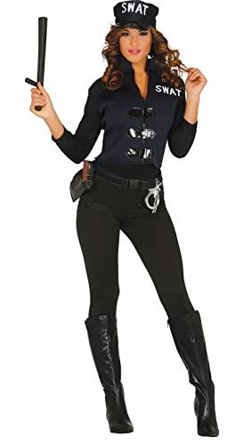 Fiestas Guirca Déguisement Policière Sexy SWAT Costume Adult