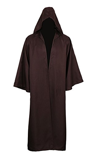 Hommes Hooded Robe Cape Chevalier Fantaisie cosplay costume 