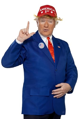 President Costume, Blue & Red, with Jacket, Tie, Hat & Pin B