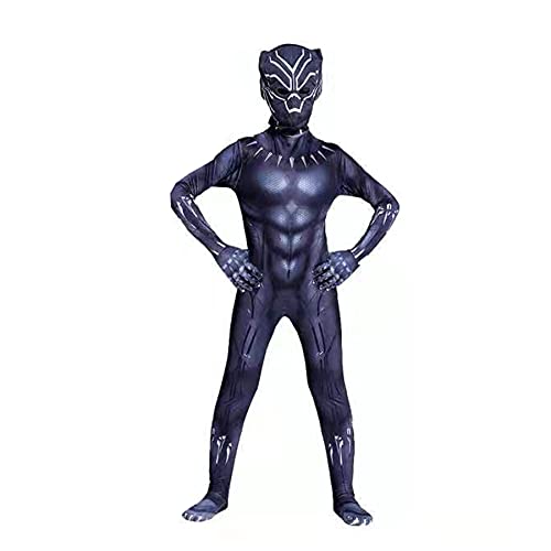 MYYLY Enfants Black Panther Costumes Superhero Cosplay Body 