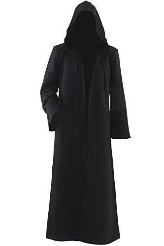 Hommes Hooded Robe Cape Chevalier Fantaisie cosplay costume 