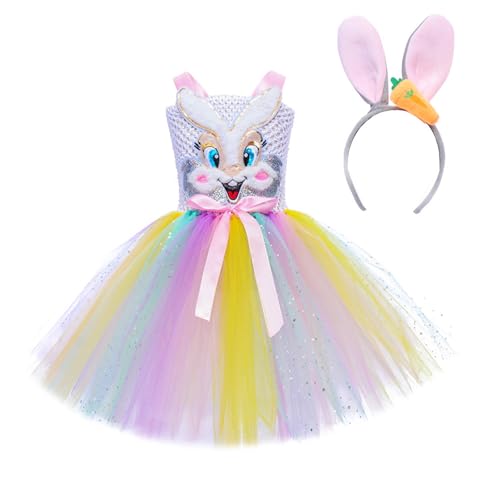 Meindin Costume de Pâques pour filles, costume de lapin | Dé