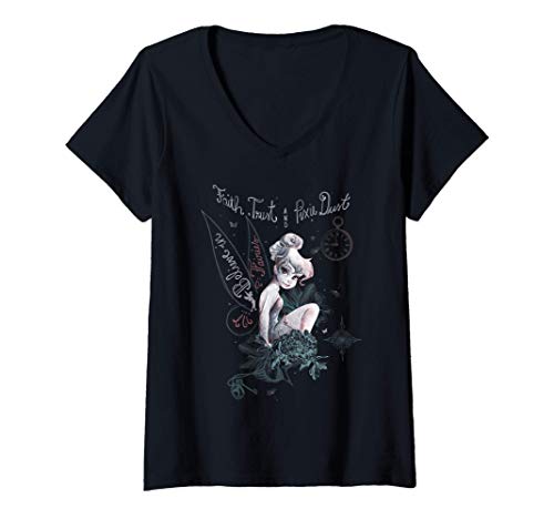 Femme Disney Peter Pan Tinker Bell Believe Drawing T-Shirt a