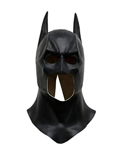 Hpybest Masque intégral réaliste de Batman en latex Accessoi