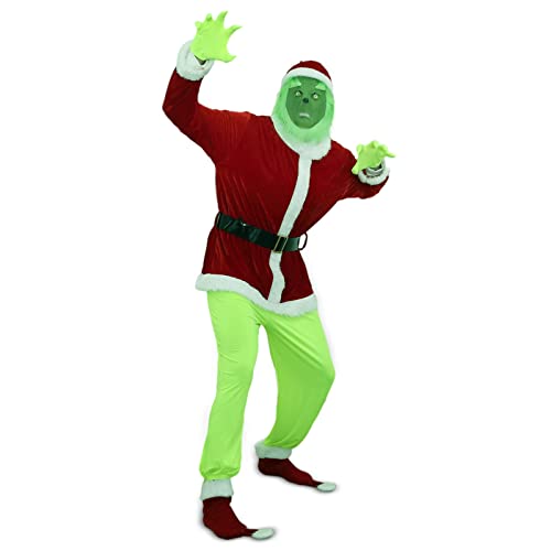 OVIFM Deguisement Noel Costume Cosplay Adulte 7Pcs le Costum