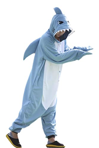 wotogold Animal Requin Pyjamas Unisexe Costumes Cosplay pour