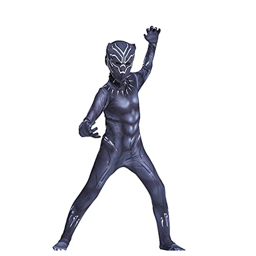 Black Panther Costumes Combinaison Cosplay Avengers 7-8 ans 