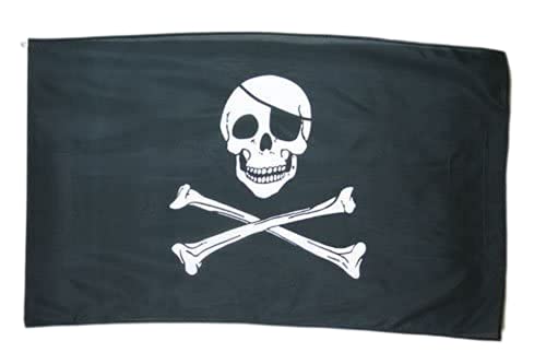 AZ FLAG Drapeau Pirate tête de Mort 90x60cm - Drapeau Corsai