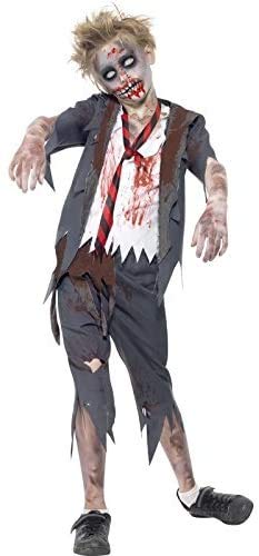 Smiffys- Smiffys Costume écolier Zombie, avec Pantalon, Vest