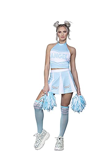 Smiffys Fever Angel Costume pom girl Bleu, Femme, 52170XS, X