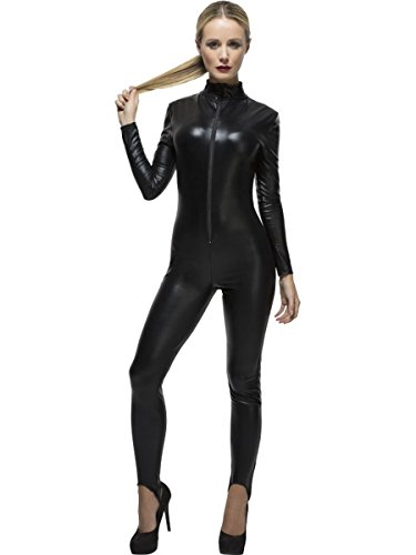 Smiffys Costume Fever de Miss fouettarde, noir, avec catsuit