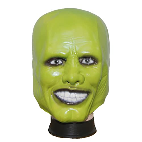 MJPARTY Jim Carrey Masque de luxe en latex avec tête complèt