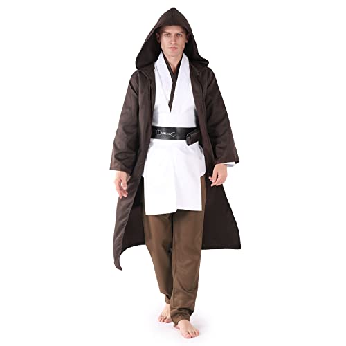 AENEY Jedi Costume tunique à capuche pour adulte - Costume m
