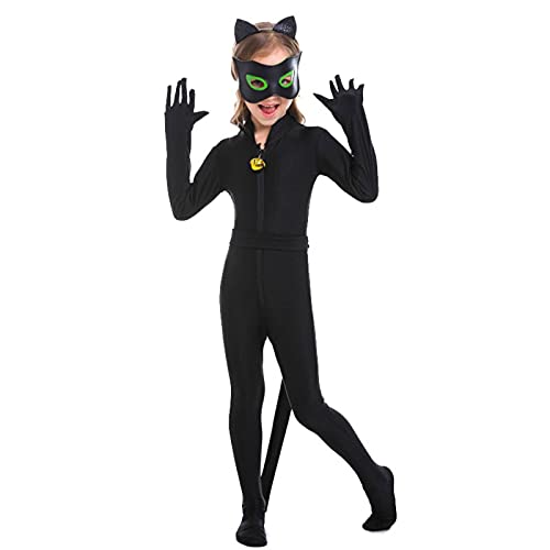 NC Costume dhalloween pour Enfants Catwoman, Costume De Cosp