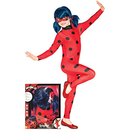 Rubies - Costume de Ladybug Prodigieuse 7-8 ans, couleur (Ru