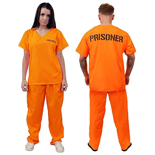 Costume de prisonnier adulte unisexe - S - Haut de prisonnie
