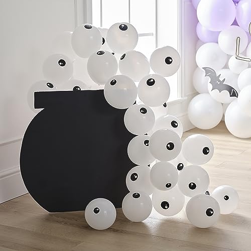 Ginger Ray Lot de 60 ballons ronds noirs et blancs pour déco