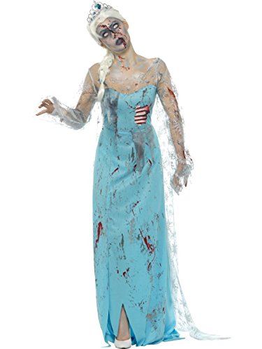 Smiffys Déguisement zombie gelé, Bleu, avec robe, côtes en l