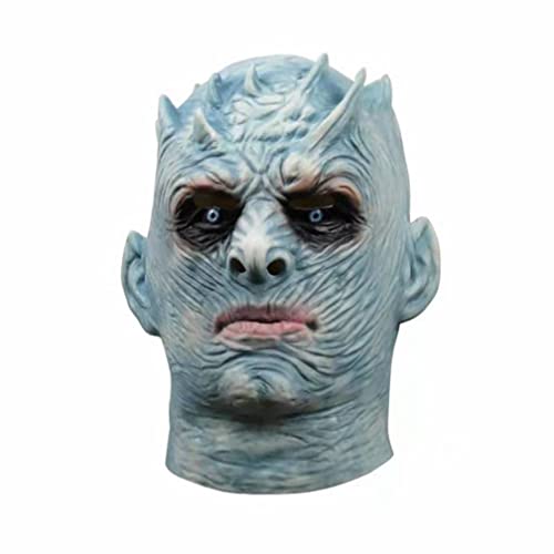 QHUCBAEG Masque intégral en latex Night King pour fête costu