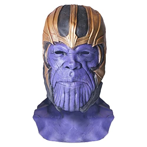 Hworks Thanos - Coiffure intégrale en latex pour cosplay - A