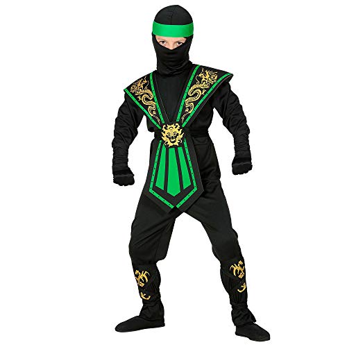 GREEN KOMBAT NINJA (jumpsuit, chestpiece, belt, arm and legt
