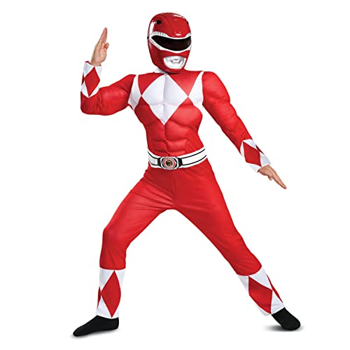 Disguise Officiel Deguisement Power Ranger Enfant Rouge, Cos