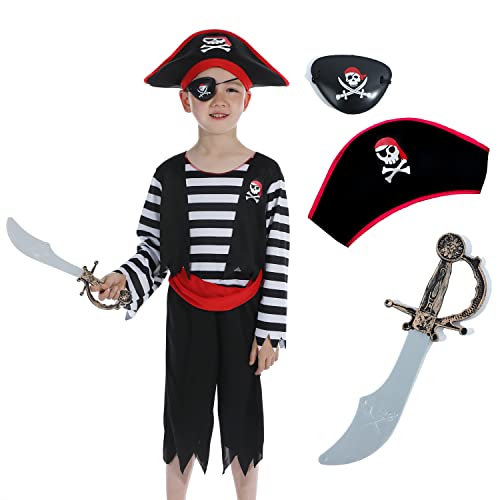 Sincere Party Costume de pirate pour enfant avec chapeau, ép