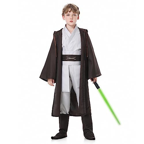 Churgigi Déguisement Jedi Adulte et Enfant Jedi Robe Costume