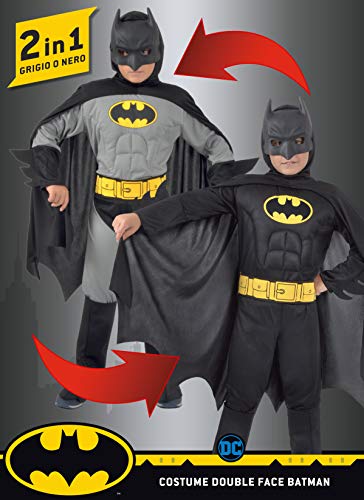 Ciao- Batman 2-in-1 (Classic/Dark Knight) Costume Originale 