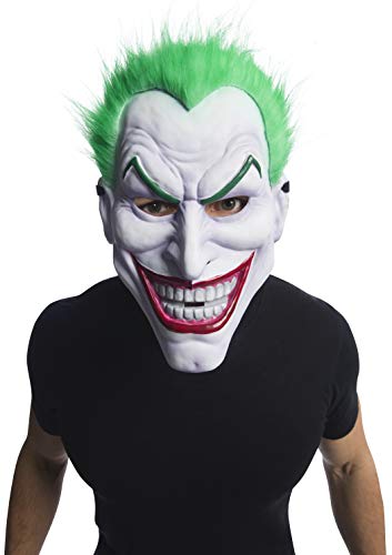 Rubie’s Masque Officiel Joker en PVC + Cheveux, Adulte Unise