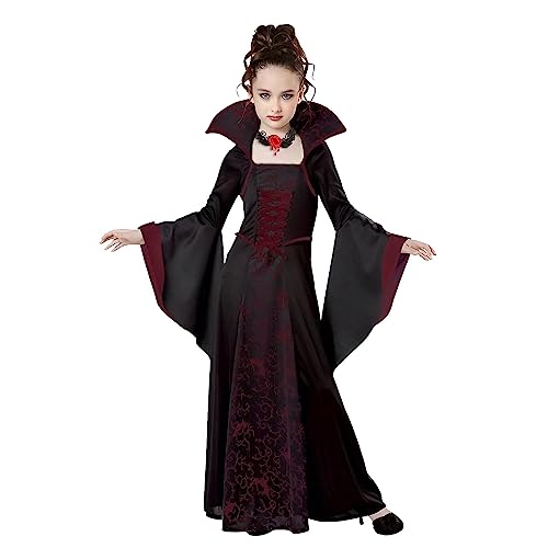 EMLOHSOL Halloween de Gothique Vampire Fille Enfant Déguisem