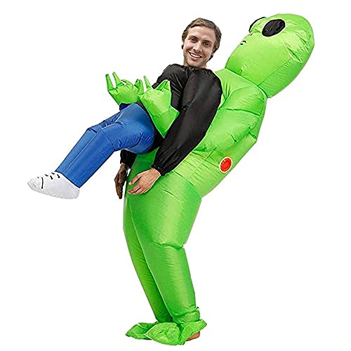 Diifoy Inflatable Green Alien Costume Gonflable Adulte Infla