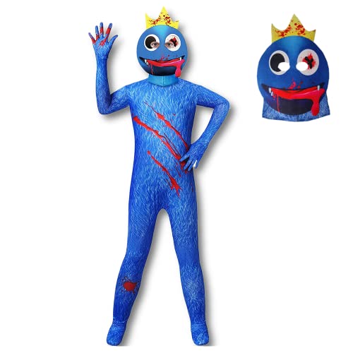 Waslary Monstre Costume Enfant Déguisement Jumpsuit Bleu Ora