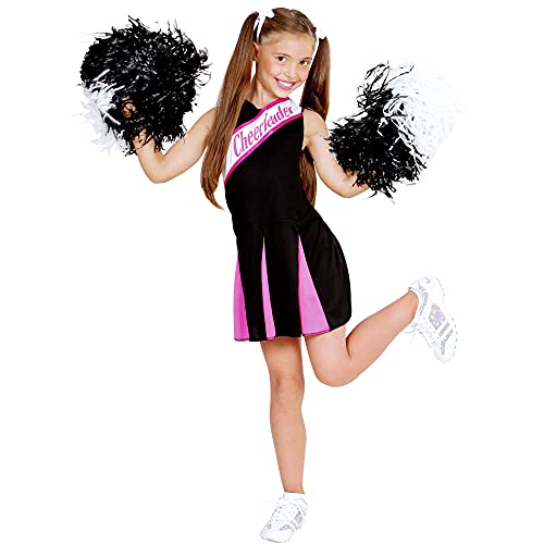 Widmann Costume Enfant Cheerleader, 140, Noir