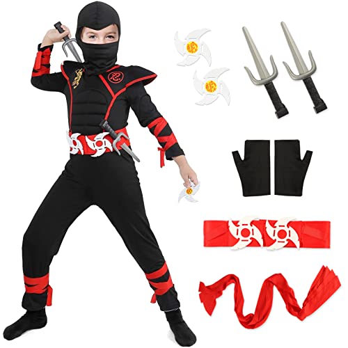 Tacobear Déguisement Ninja Costume Enfant Soldat Ninjas Assa