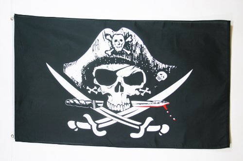 AZ FLAG Drapeau Pirate Sabres 150x90cm - Drapeau Corsaire 90