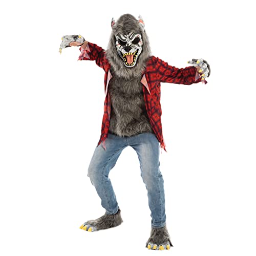 Spooktacular Creations Red Werewolf Halloween Kids Costume w