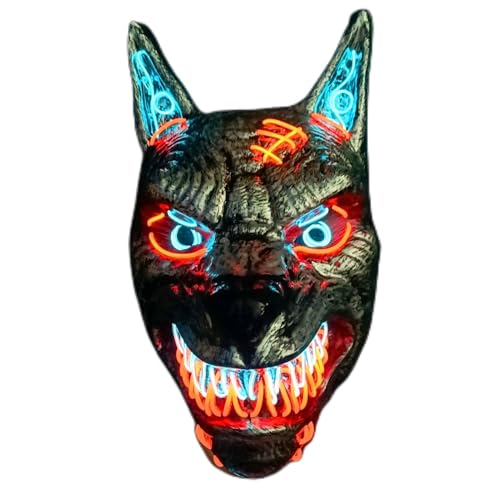 Original Cup Masque LED Wolfman | Qualité Premium | Plastiqu