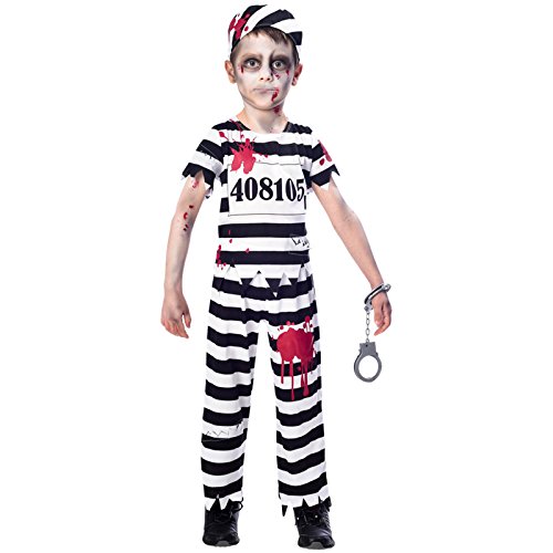 CAT01 - Costume Prisonnier Enfant 5-6 Ans