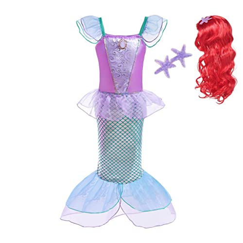 Lito Angels Deguisement Robe Princesse Ariel Costume de Sirè