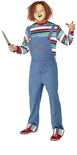 Smiffys Licenciado oficialmente Costume homme Chucky Bleu, a