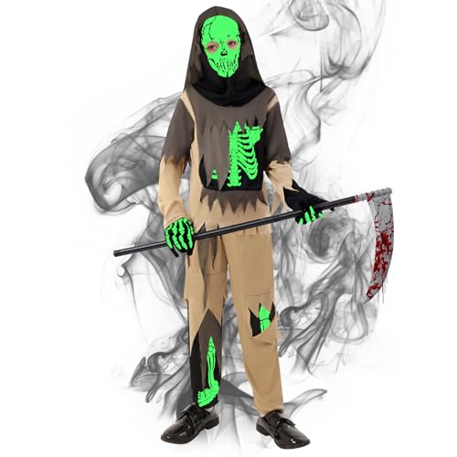 FORMIZON Déguisement Zombie Enfant, Costume Zombie Garçons, 
